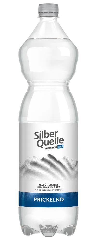 Natürliches Mineralwasser prickelnd